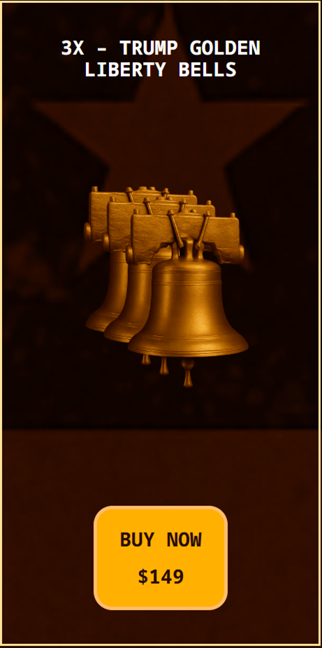 Trump Golden Liberty Bells Price